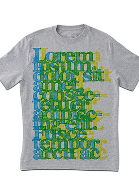 Grey Typography Print T-Shirt 